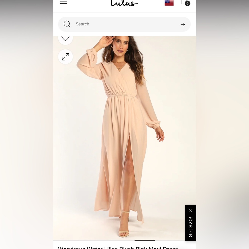 Lulus maxi dress